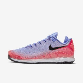 Nike Court Air Zoom Vapor X Knit - Női Teniszcipő - Királykék/Piros/Lila/Fekete